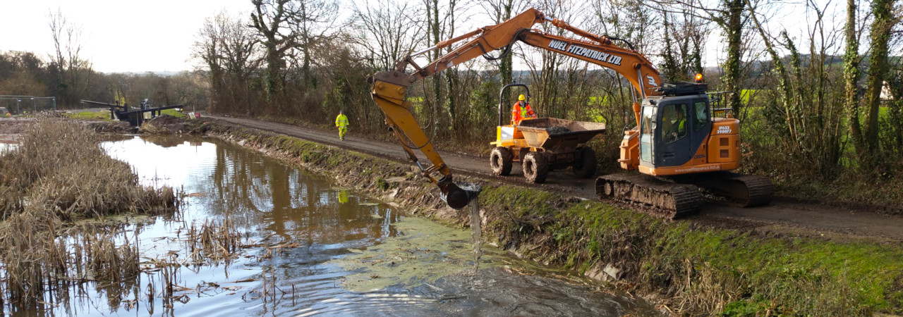 Restoration work at Ty Coch