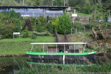 Islwyn Lily and Canal Boat Tearoom at Whysom's Wharf